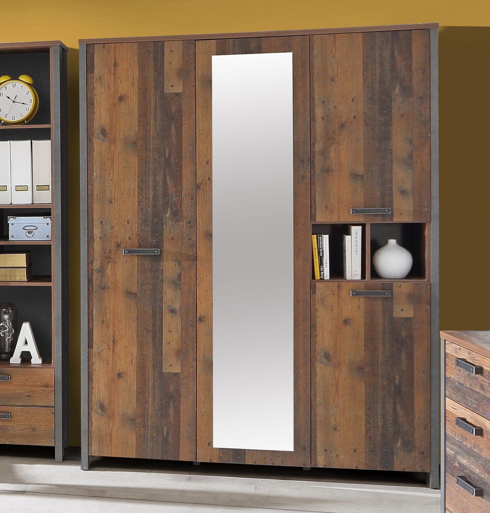 FORTE Kleiderschrank Clif | Grau
