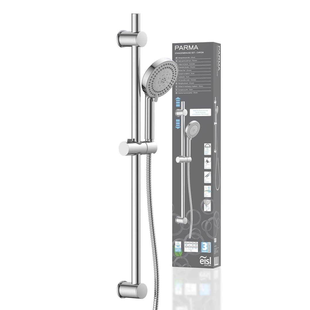 Eisl Stangenbrause-Set | Silber