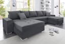 COLLECTION AB Wohnlandschaft Josy XXL U-Form | Grau