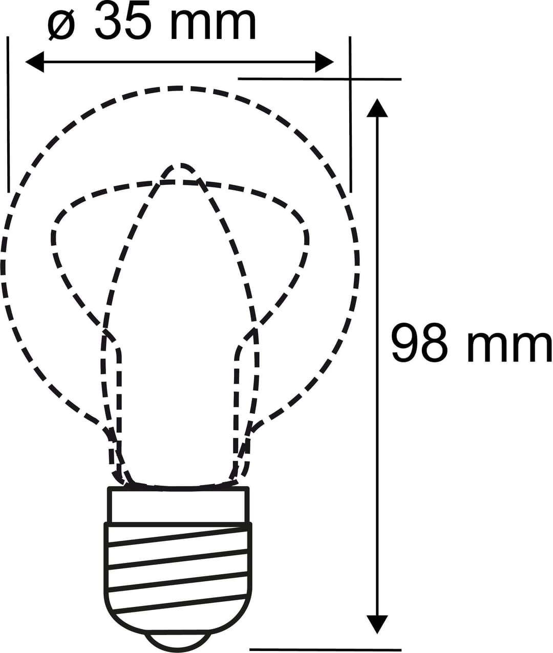 Paulmann LED-Filament 5er Pack 2,6W Kerze E14 klar 2700K | Transparent