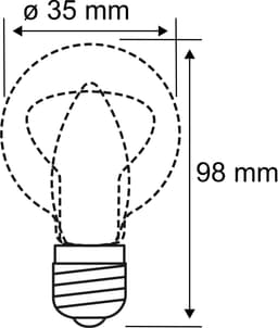 Paulmann LED-Filament 5er Pack 2,6W Kerze E14 klar 2700K | Transparent