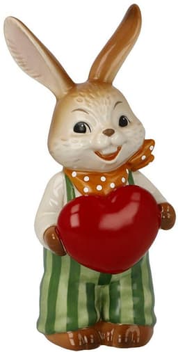 Goebel Osterhase Figur Hase - Von Herzen! | Mehrfarbig