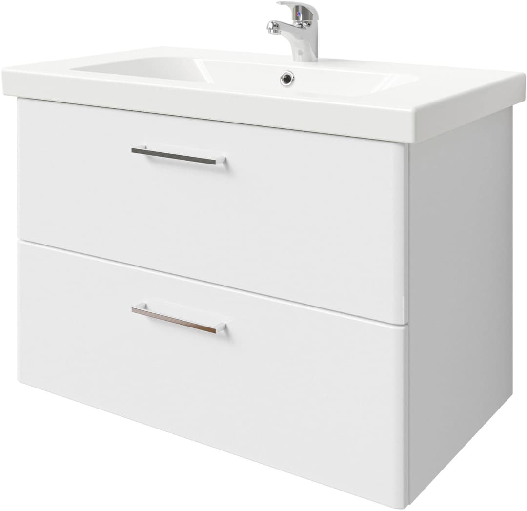 Saphir Quickset 316 Badmöbel-Set | Weiß
