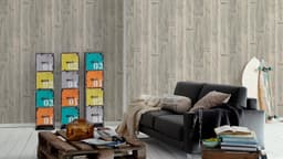 living walls Vliestapete Best of Wood`n Stone 2nd Edition | Grau
