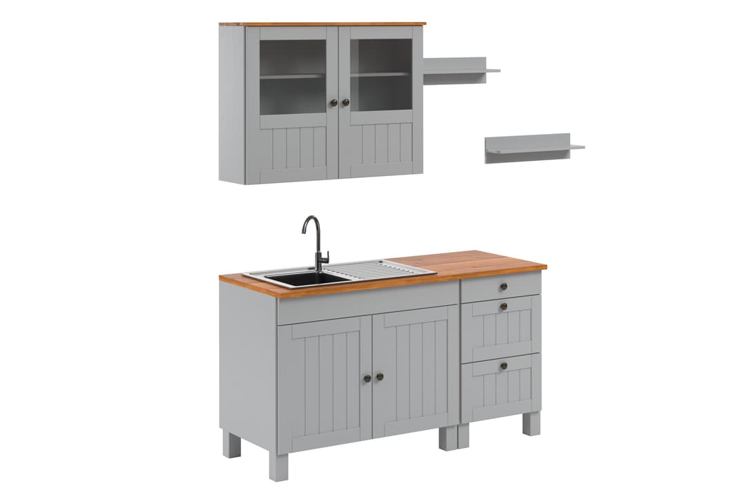 Home affaire Pantryküche Alby2 | Grau