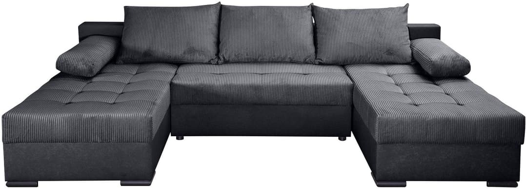 COLLECTION AB Wohnlandschaft Josy U-Form | Schwarz