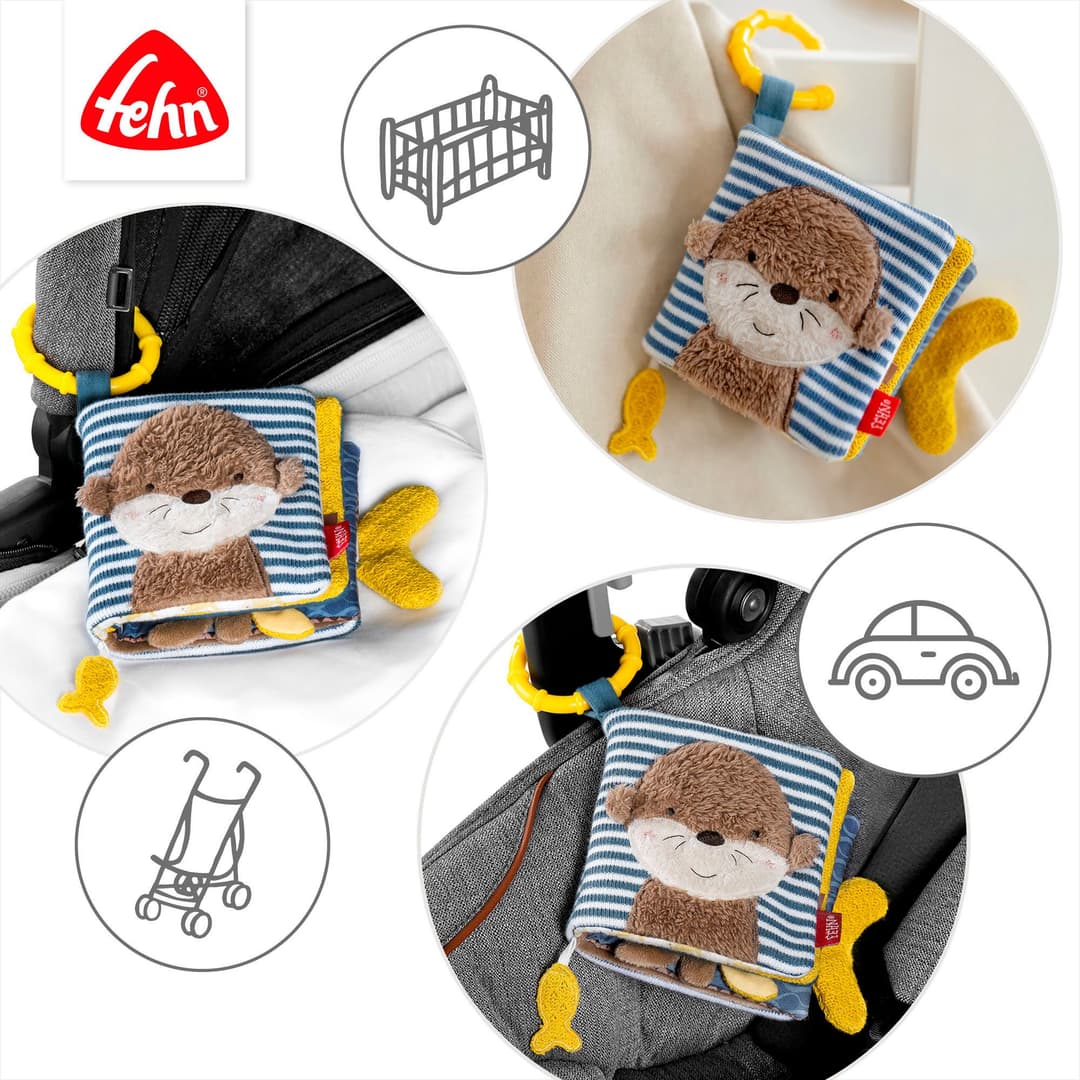 Fehn Schmusetuch Otter Theo | Mehrfarbig
