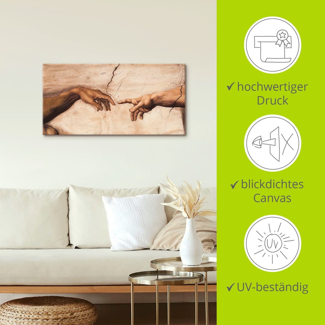 Artland Wandbild Hände | Braun