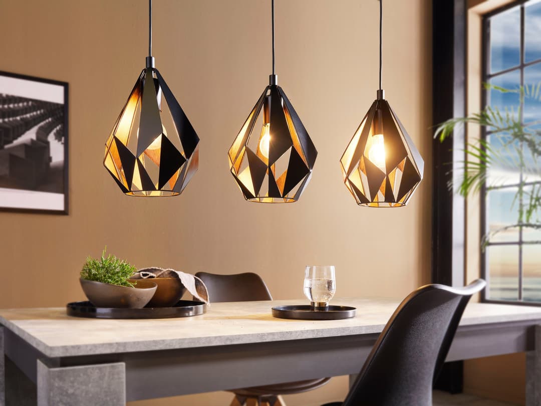EGLO CARLTON 1 Pendelleuchte | Schwarz