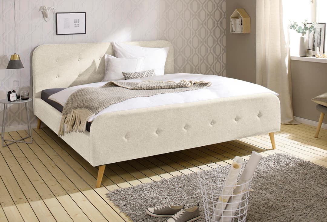 Home affaire Polsterbett Amrum | Beige