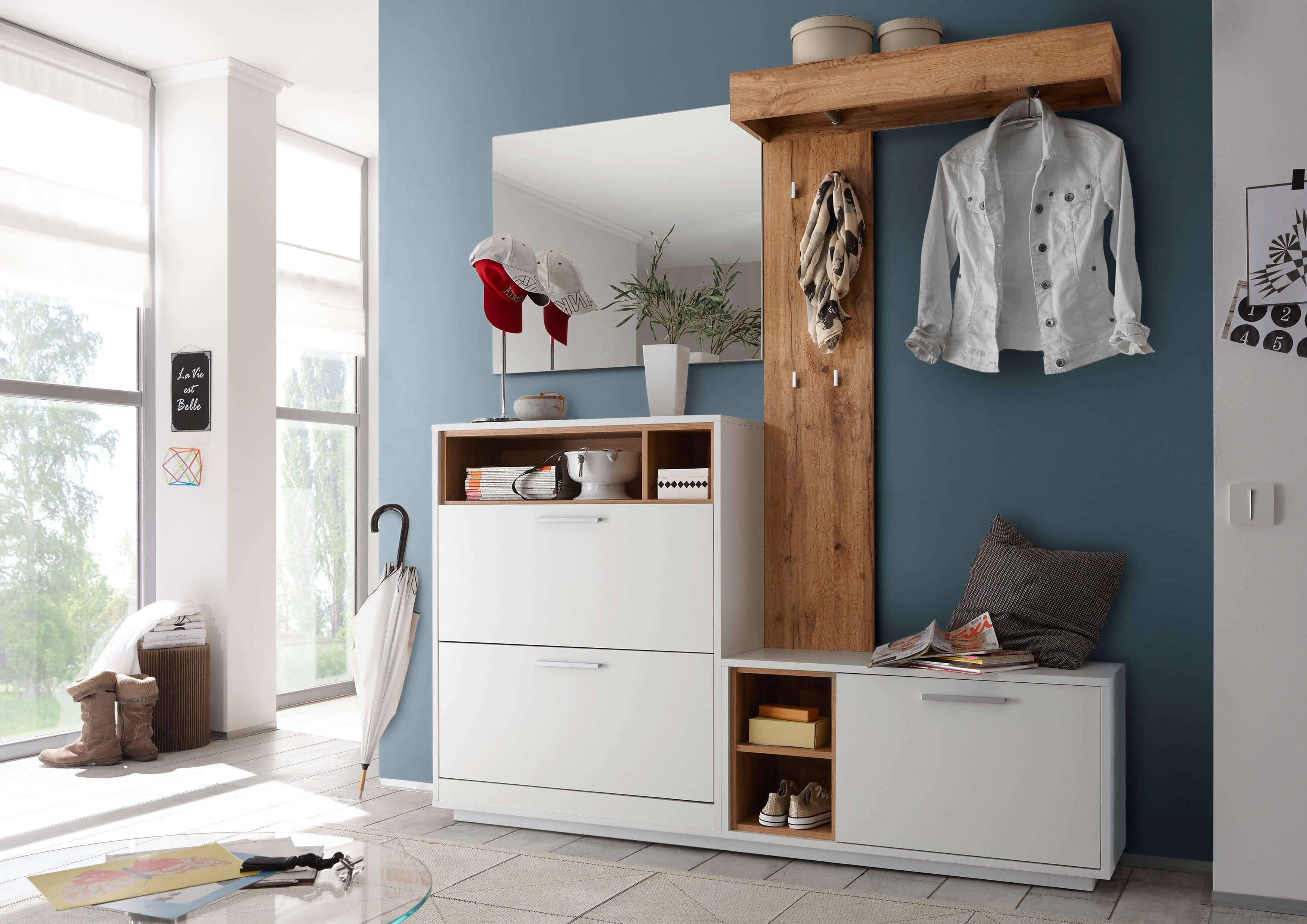 HBZ Kompaktgarderobe Milano | Weiß
