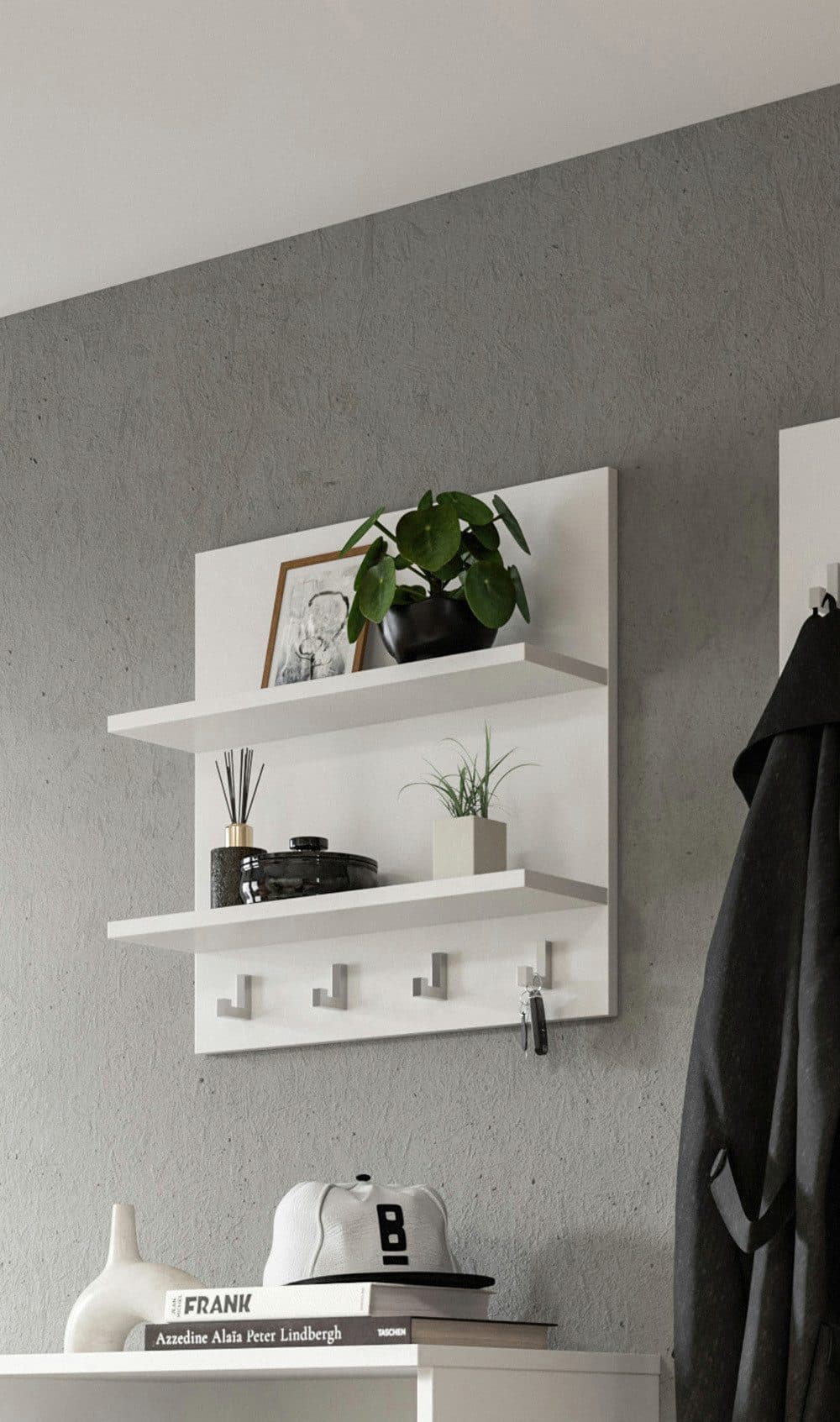 Home affaire Garderobenpaneel Trondheim | Weiß