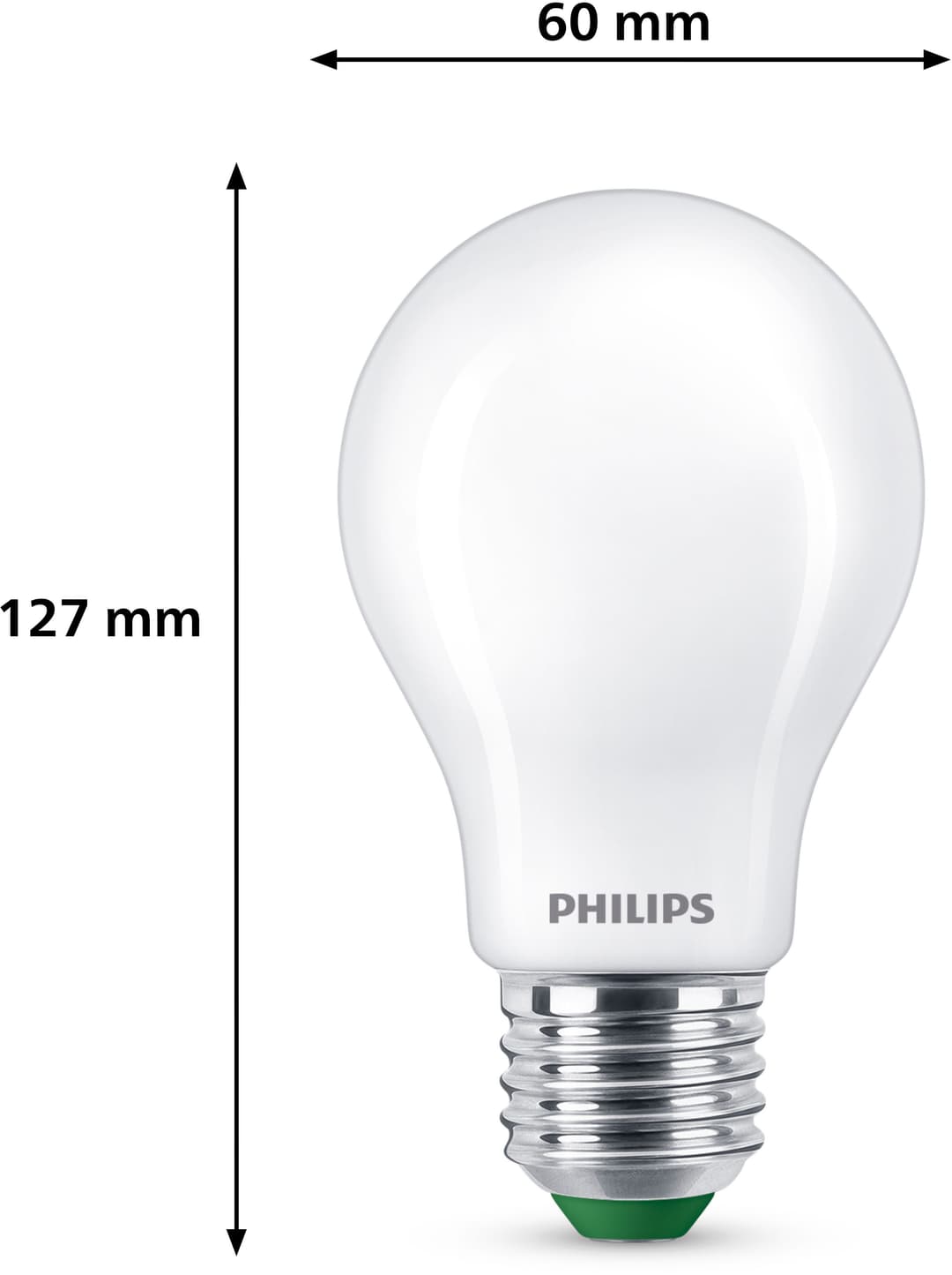 Philips LED-Leuchtmittel UltraEfficient 60W 2700K | Weiß