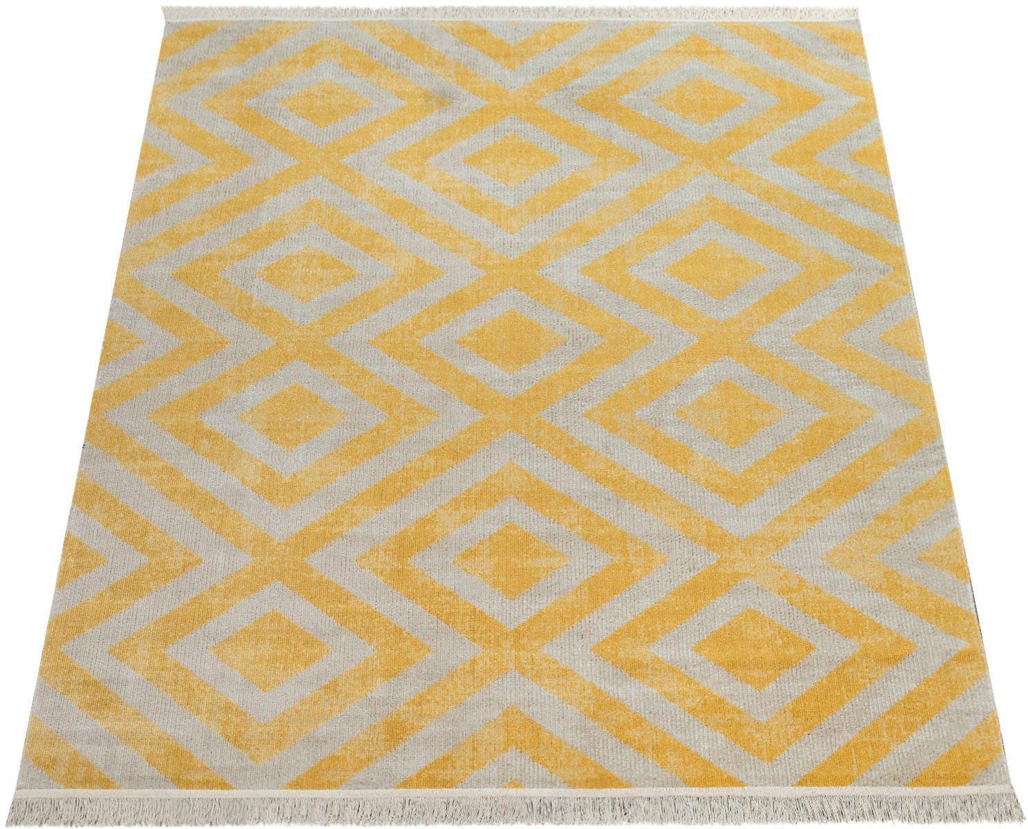 Paco Home Teppich Poco 821 | Gelb