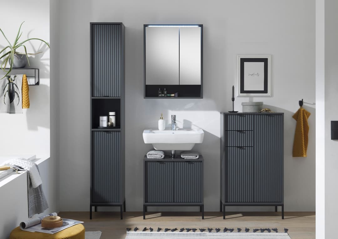 BASIC by Balculina Lucera Midischrank | Grau