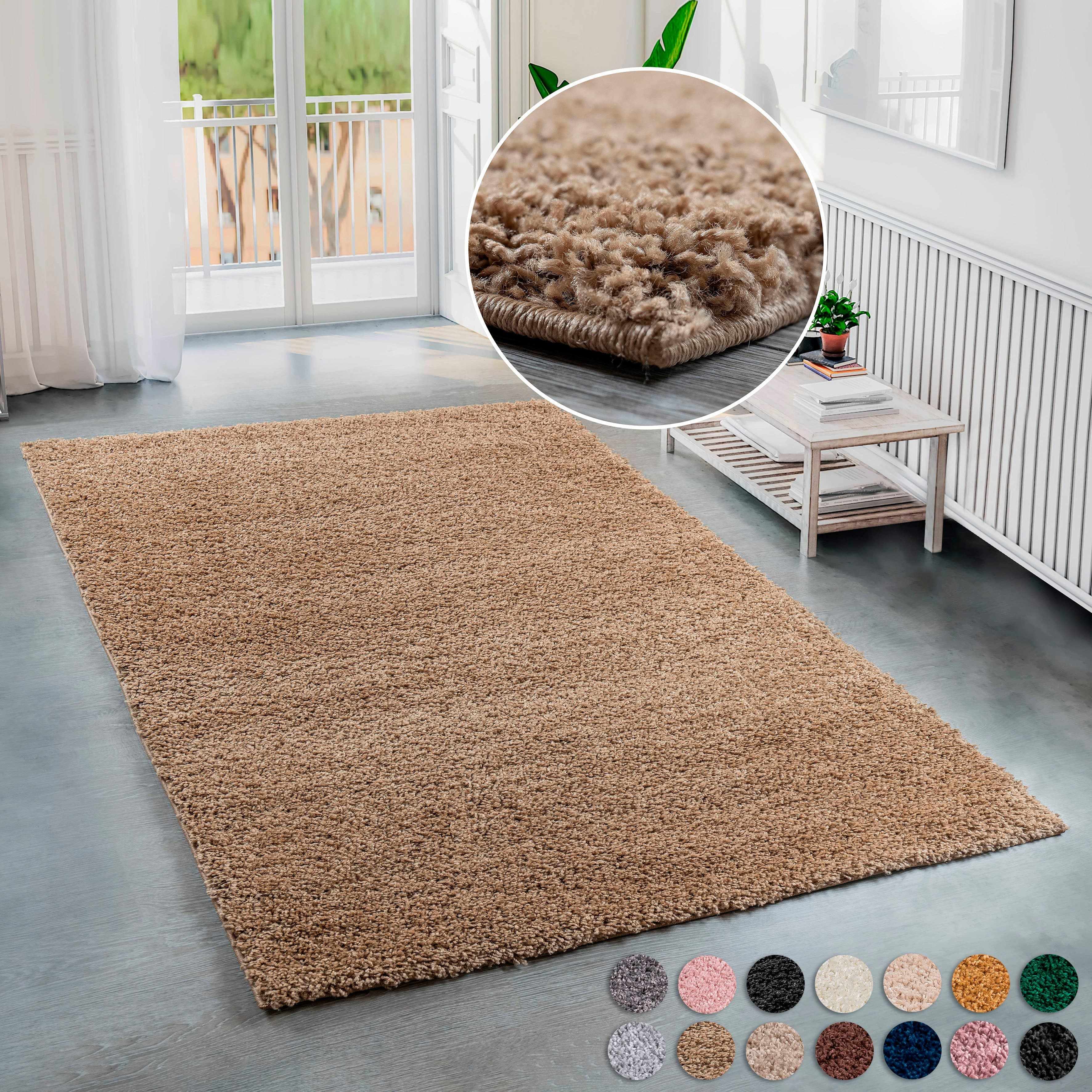 OTTO home Hochflor-Teppich Viva Shaggy | Braun