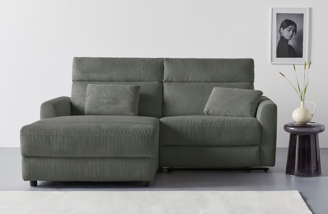 OTTO home Ecksofa JENNA L-Form, 209cm | Grau