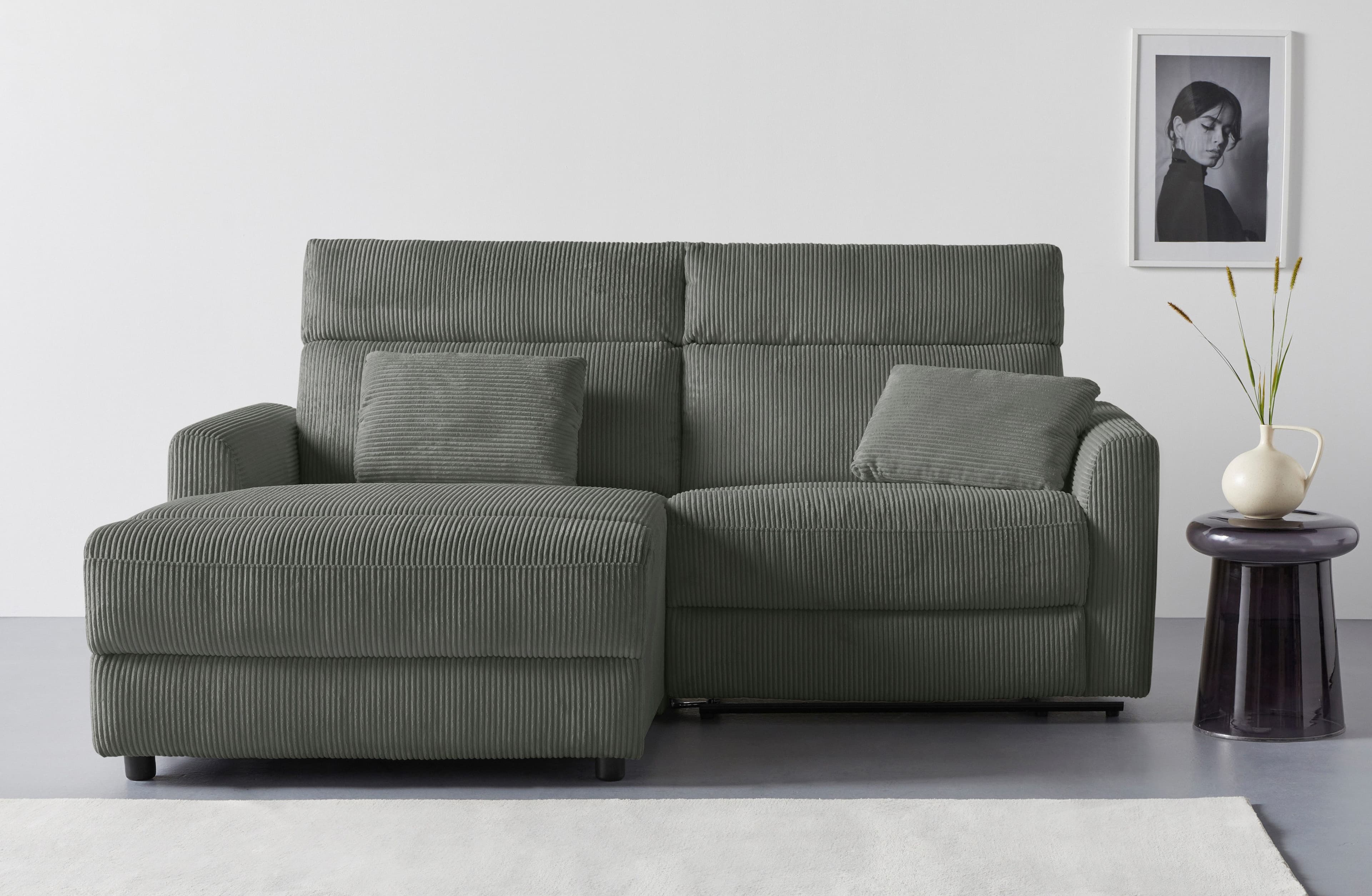 OTTO home Ecksofa JENNA L-Form, 209cm | Grau