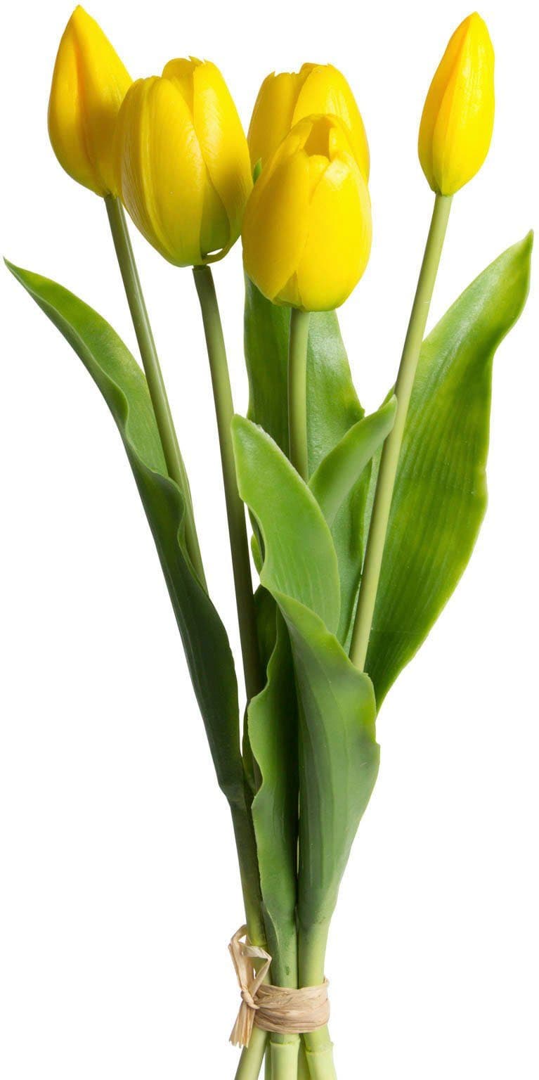 Kunstblume Tulpenbündel Holland real Touch Tulpe | Gelb