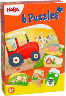 Haba Puzzle 6 erste Puzzles Bauernhof | Mehrfarbig