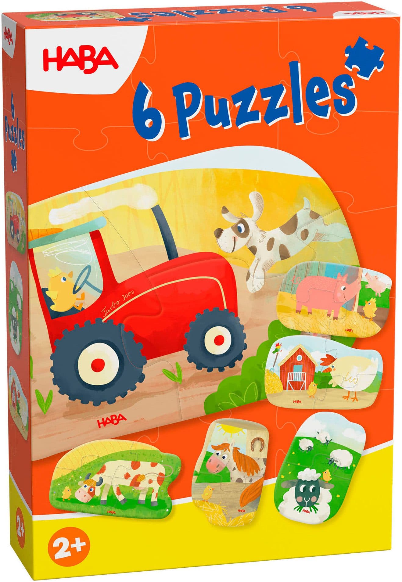 Haba Puzzle 6 erste Puzzles Bauernhof | Mehrfarbig