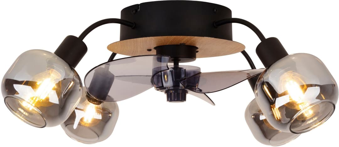 näve Fumoso Deckenventilator | Schwarz
