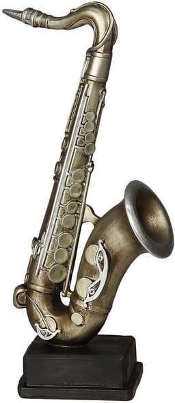 Ambiente Haus Dekofigur Saxophon Figur L | Silber