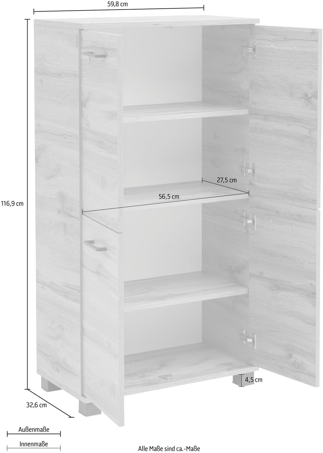 Schildmeyer Midischrank Nora | Holztöne