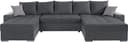 COLLECTION AB Wohnlandschaft Josy XXL U-Form | Grau 2