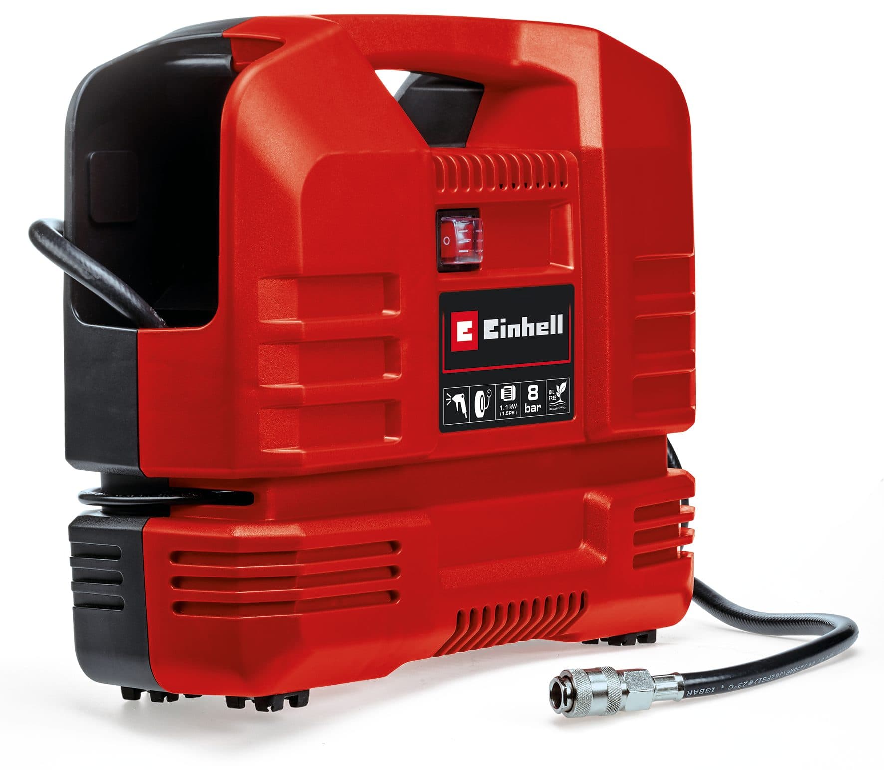 Einhell Koffer-Kompressor TC-AC 190 OF Set | Rot