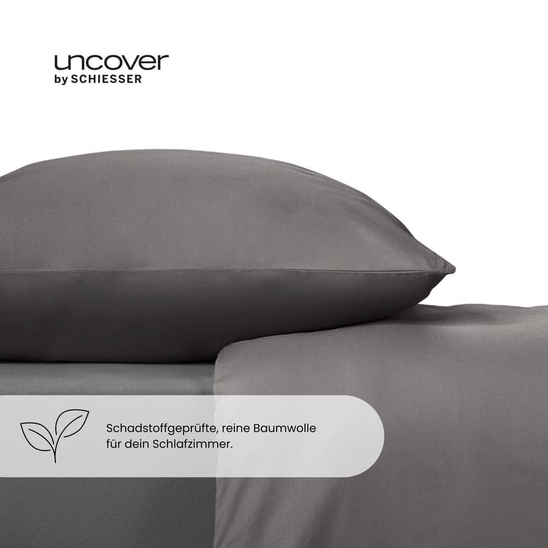 uncover by SCHIESSER Bettwäsche Soho | Grau