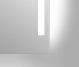 welltime LED-Lichtspiegel Plaza | Silber
