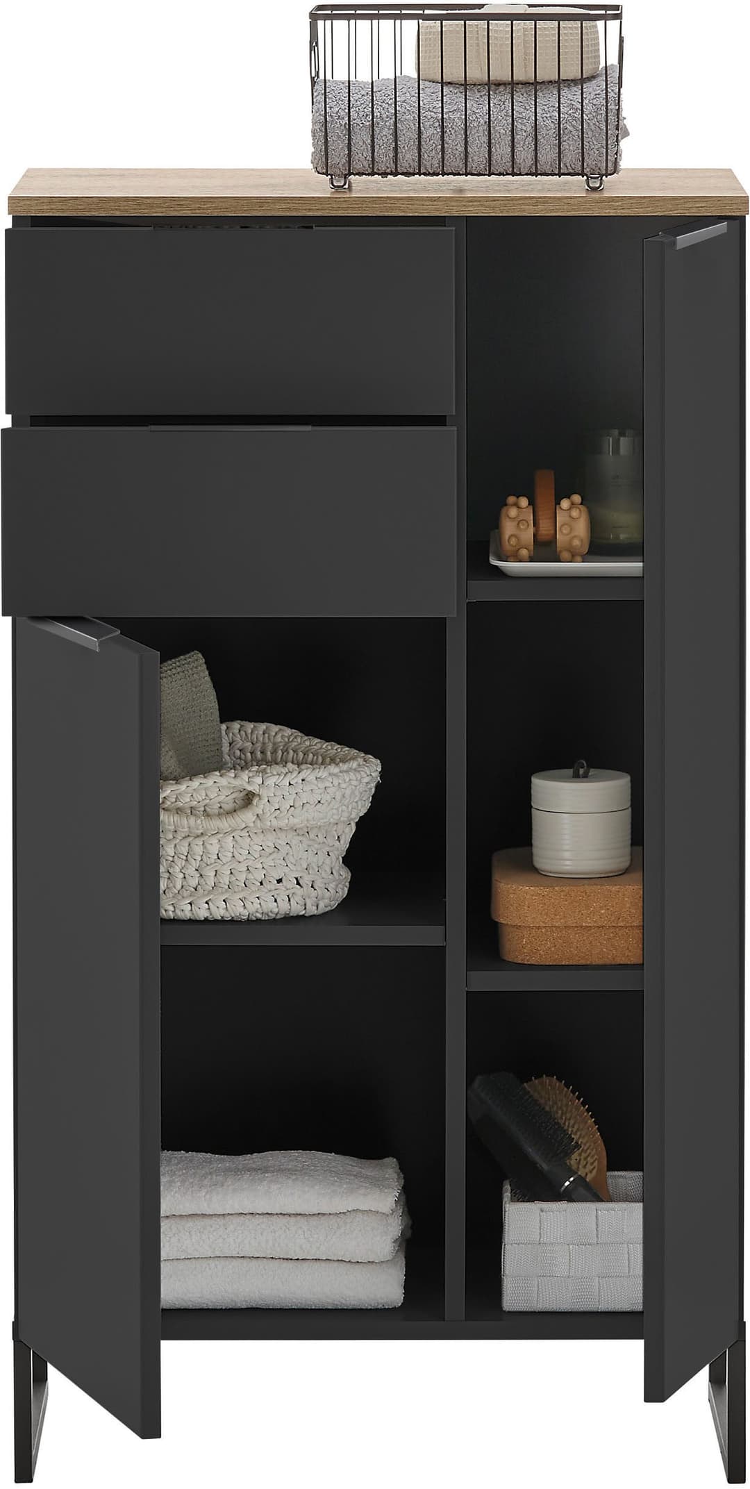 BASIC by Balculina Midischrank Denver | Schwarz