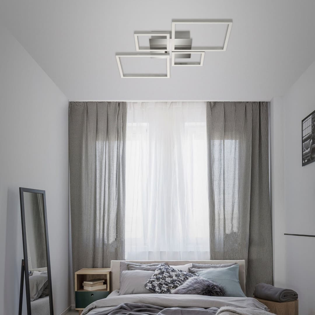 Briloner Leuchten LED Deckenleuchte FRAME | Silber