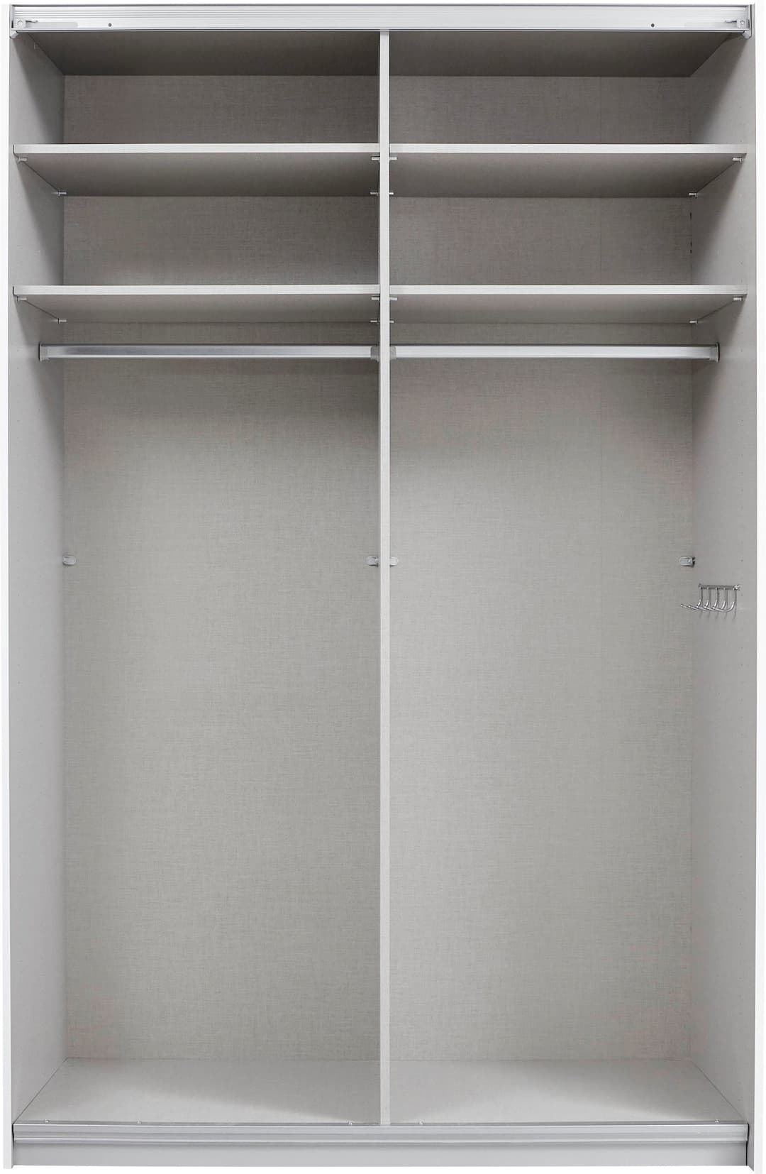 rauch Schwebetürenschrank Quadra | Weiß