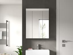 welltime Badezimmerspiegelschrank SIENA | Weiß