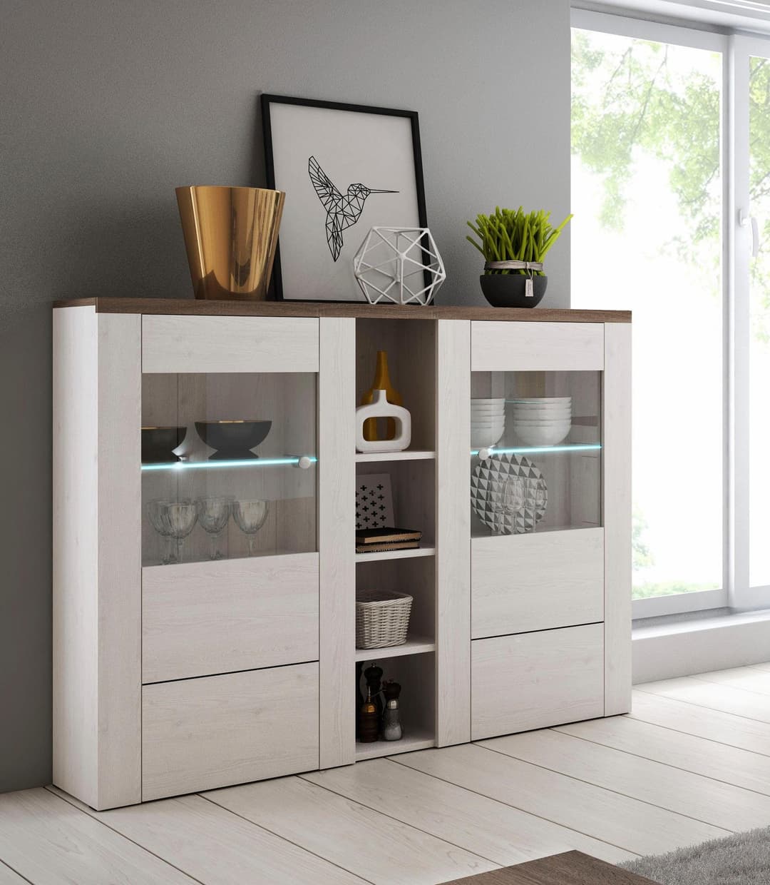 OTTO home Highboard Larona | Holztöne