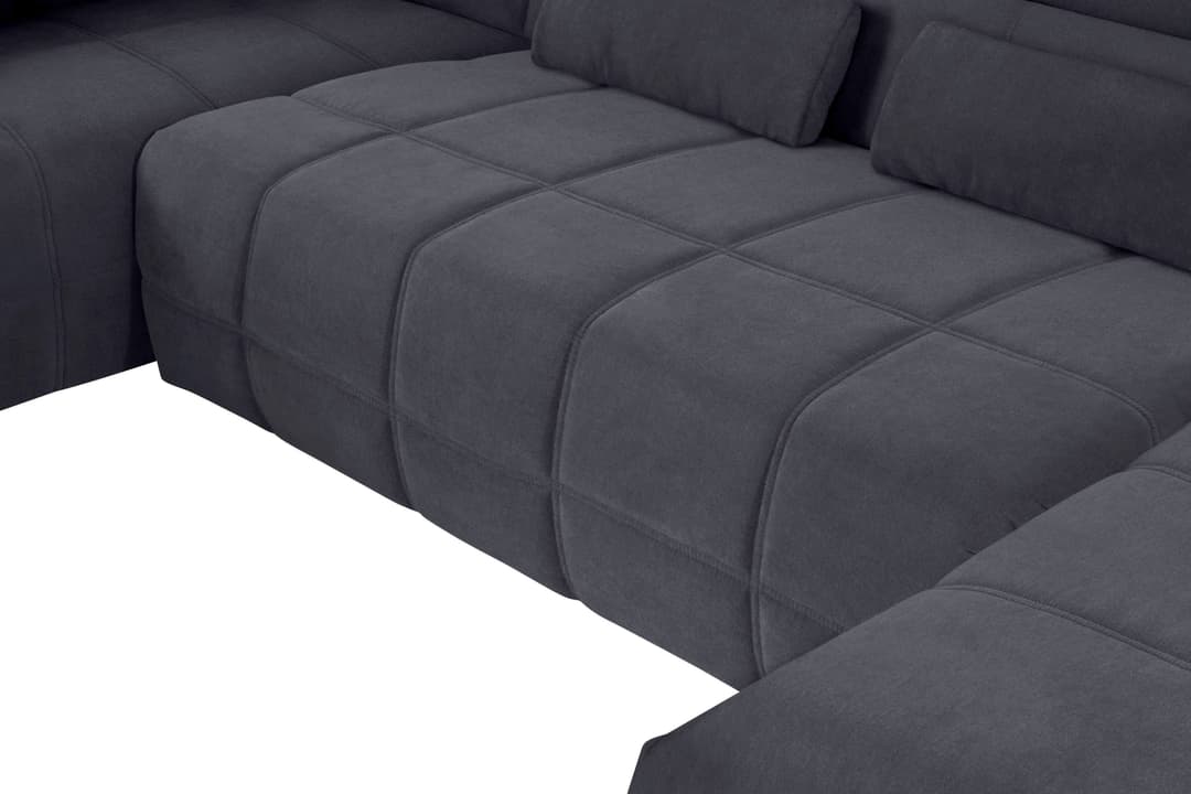 DOMO collection Wohnlandschaft Brandon | Grau