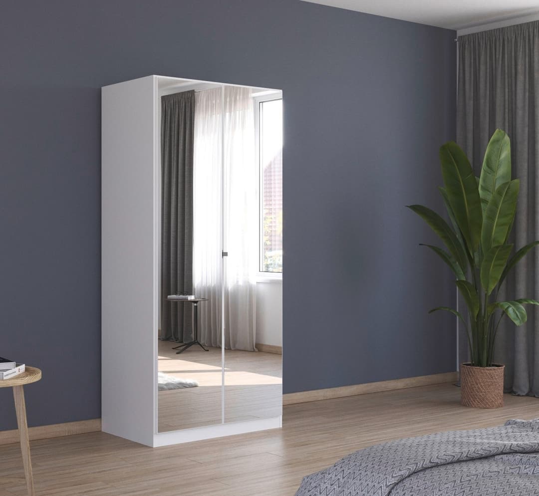 rauch Drehtürenschrank Reflect | Weiß