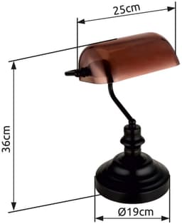 GLOBO LIGHTING Schreibtischlampe ANTIQUE | Schwarz