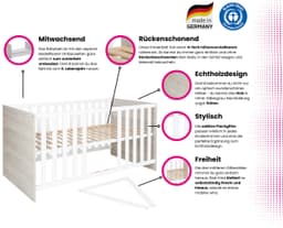 Home affaire Babyzimmer-Komplettset Geert | Holztöne