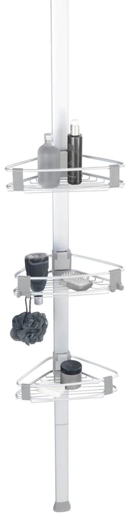 Wenko Teleskopregal Duschecke Purio | Silber