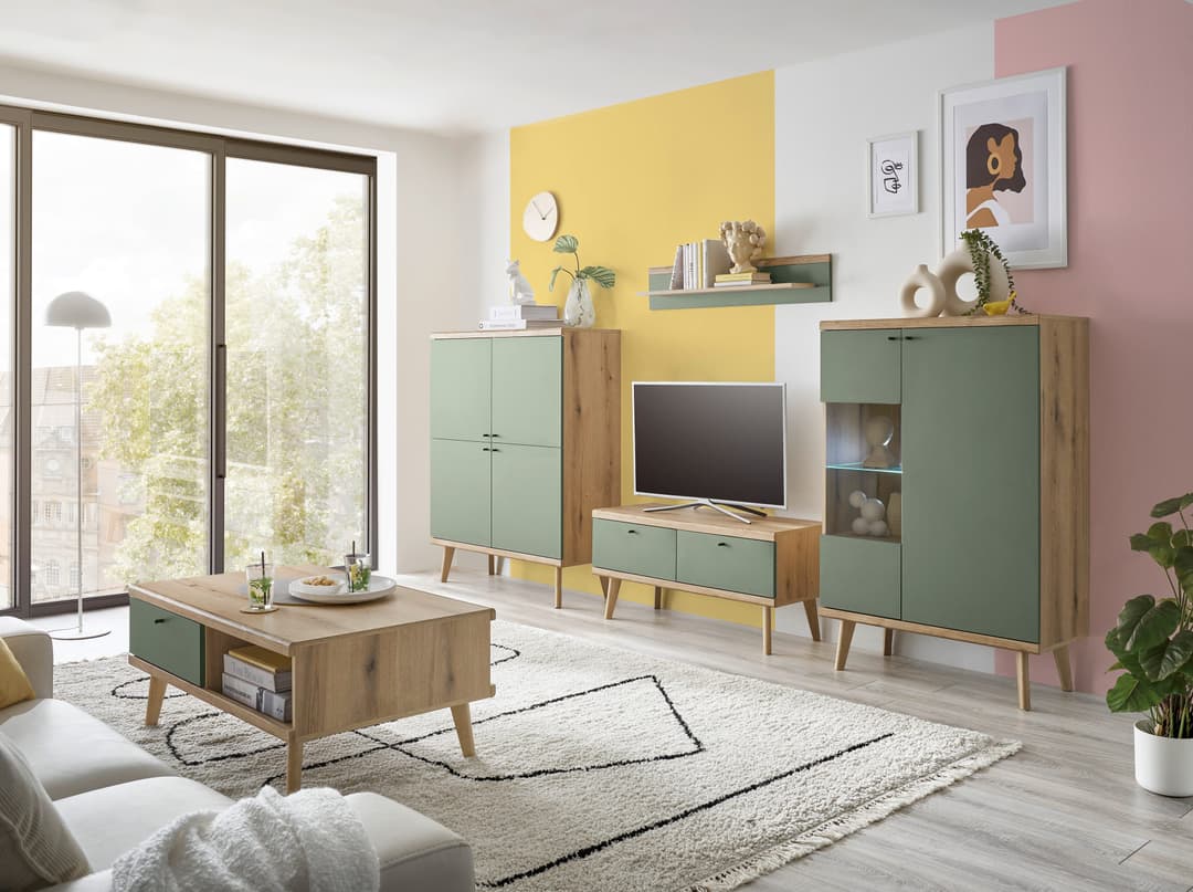 Home affaire Highboard MAVAS | Holztöne