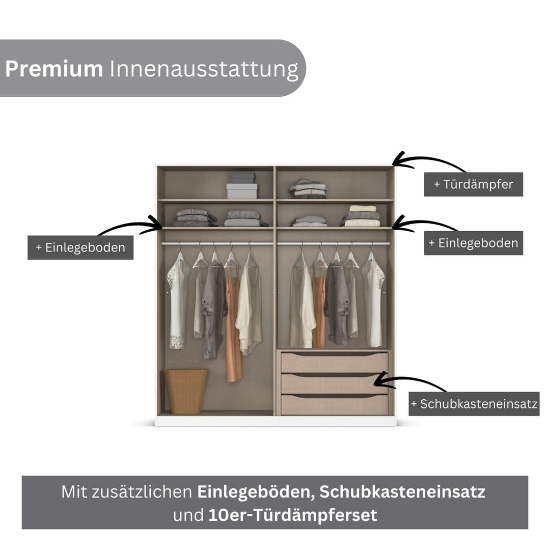 rauch Kleiderschrank AVOLA | Weiß