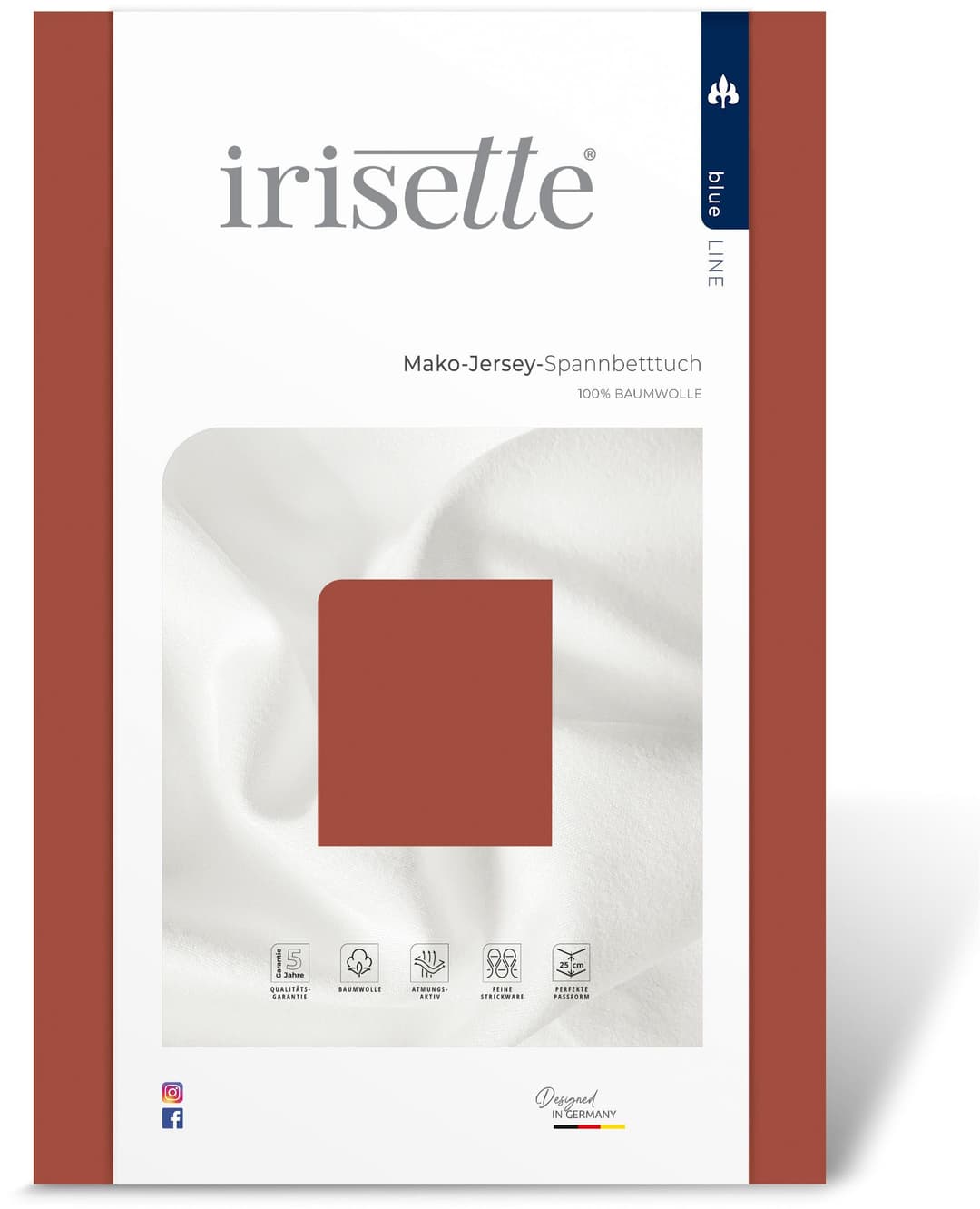 Irisette Spannbettlaken Jupiter | Kupferfarben