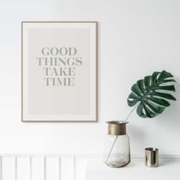 Reinders! Bild mit Rahmen Take Your Time | Beige
