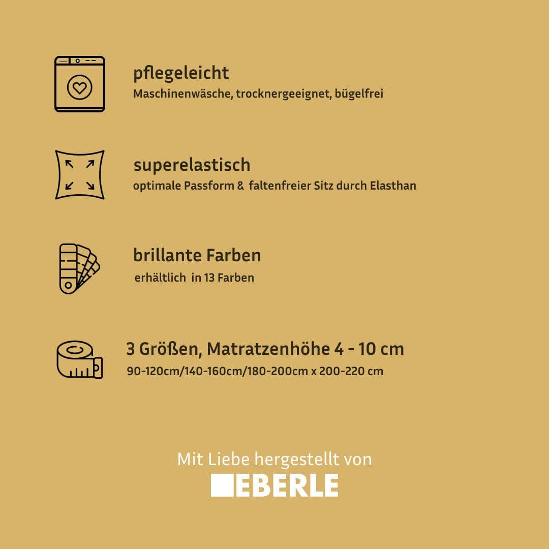 bellana deluxe Topper Spannbettlaken | Grau
