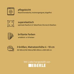 bellana deluxe Topper Spannbettlaken | Grau