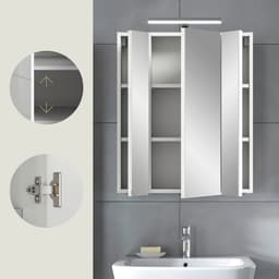 welltime Spiegelschrank Florenz | Weiß