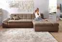 DOMO collection Ecksofa Moric | Braun